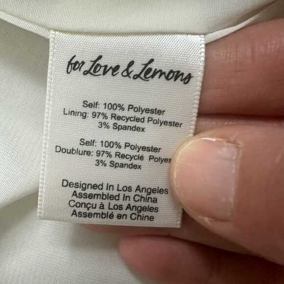 For Love And Lemons Plaid Pea Coat - Cream and Purple - Picture 11 of 12